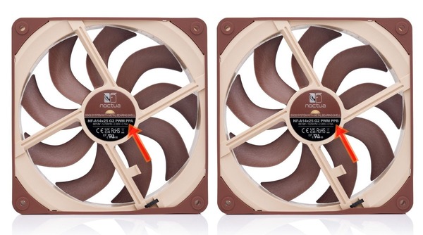 Noctua NF-A14x25 G2 PWM Sx2-PP_2x