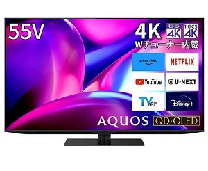 SHARP 4T-C55FS1（4K/120Hz/量子ドット有機EL）