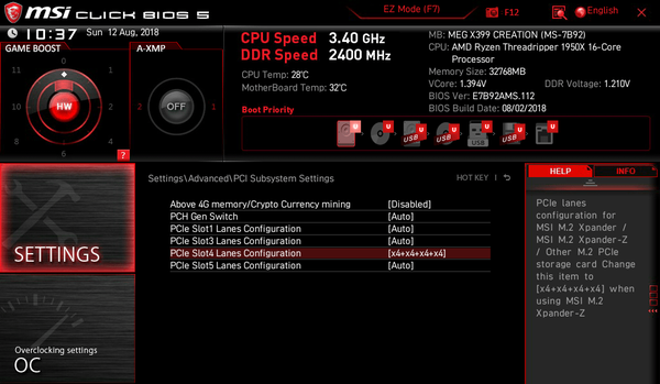 MSI MEG X399 CREATION_M.2 XPANDER-AERO