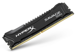 キングストン Kingston デスクトップ PCメモリ DDR4-3000 (PC4-24000) 4GB HyperX Savage Black CL15 1.35V Non-ECC DIMM  288pin XMP対応 HX430C15SB2/4 永久保証