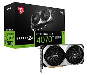 MSI GeForce RTX 4070 Ti SUPER 16G VENTUS 2X OC