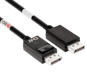 Club3D DisplayPort2.1ケーブル DP80認証（CAC-1091）