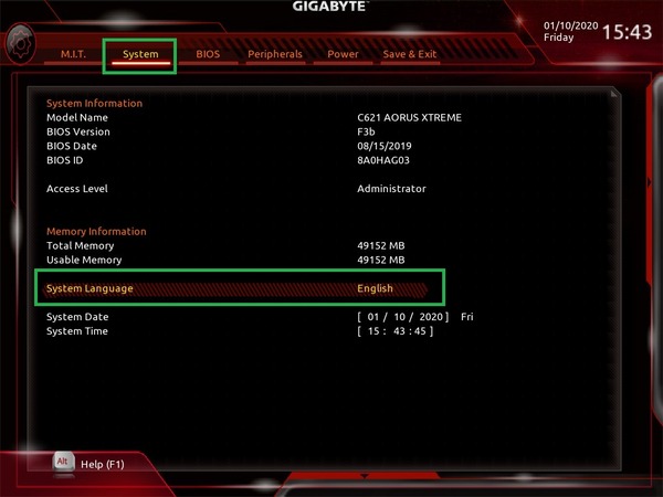 GIGABYTE C621 AORUS XTREME_BIOS_1