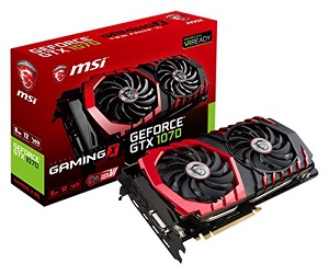 MSI オリジナルクーリングシステム『TWINFROZR VI』搭載 GeForce GTX 1070グラフィックボード GeForce GTX 1070 GAMING X 8G