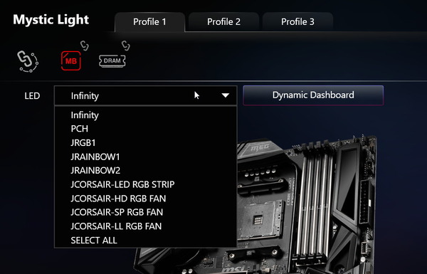 Dragon Center_Mystic Light_MSI MEG X570 GODLIKE_3