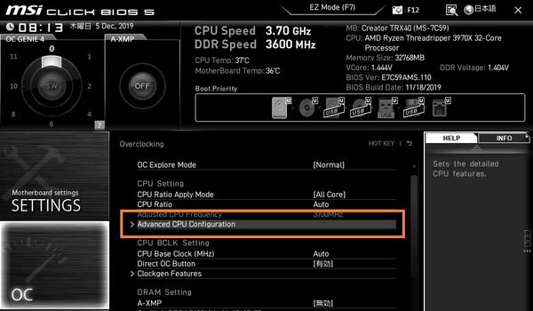 MSI Creator TRX40_BIOS_OC_5