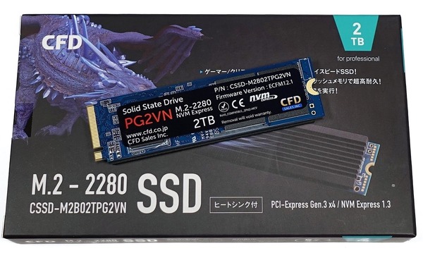 CFD PG2VN NVMe M.2 SSD 2TB CSSD-M2B02TPG2VN