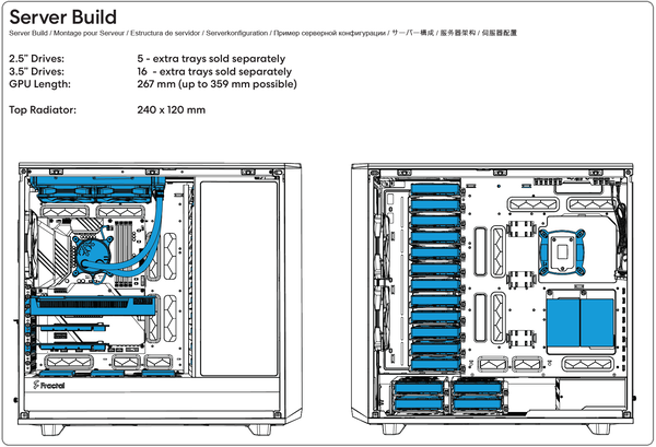 Fractal Design Meshify 2 XL_Build-Sample_Server