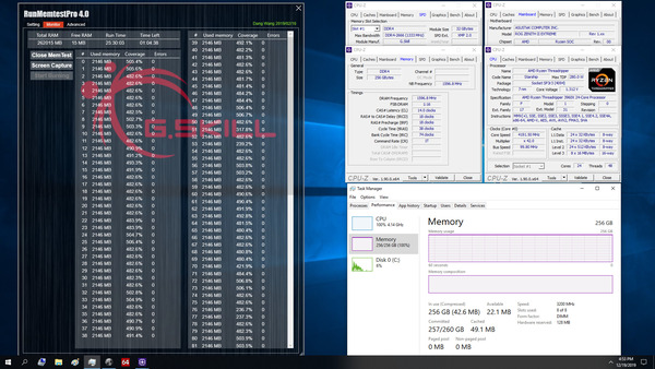 G.Skill Trident Z 32GB-Module Ultra-LowLatency_AMD256GB