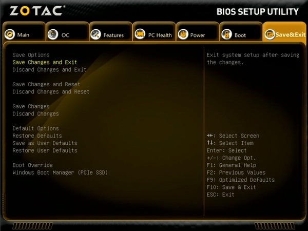 ZOTAC ZBOX Eシリーズ EN52060V BIOS_menu (7)