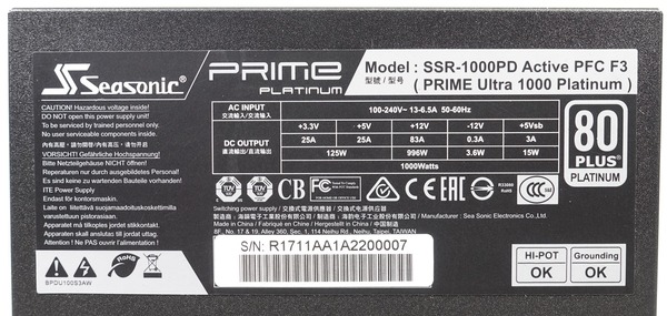 Seasonic PRIME Ultra 1000 Platinum SSR-1000PD review_03514